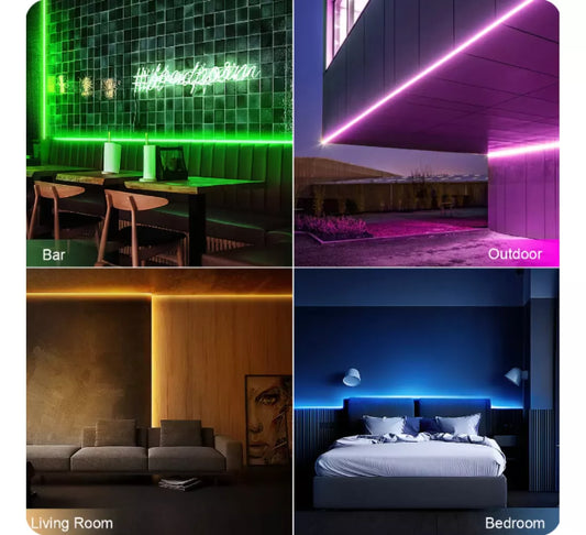 ¡¡¡Ilumina tu Navidad!! Tira Luz Led Neon Rgb 5 Metros Bluetooth